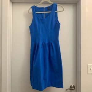 J. Crew blue fit and flare dress - 10
